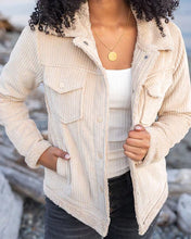 Load image into Gallery viewer, Sherpa Corded Jacket SALE