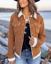 Load image into Gallery viewer, Sherpa Corded Jacket SALE