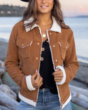 Load image into Gallery viewer, Sherpa Corded Jacket SALE