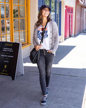 Load image into Gallery viewer, Skip Stitched Cabled Button Sweater SALE