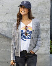 Load image into Gallery viewer, Skip Stitched Cabled Button Sweater SALE