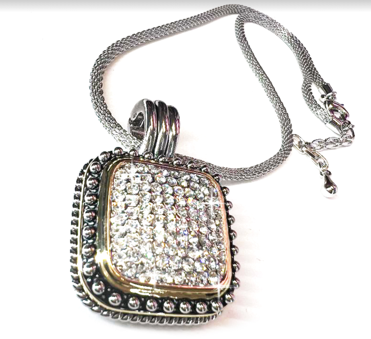 Necklace Solid Pave