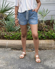 Load image into Gallery viewer, Stretch Chambray Shorts