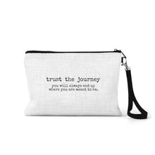 Load image into Gallery viewer, Linen Zippered Bag