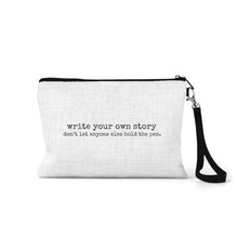 Load image into Gallery viewer, Linen Zippered Bag