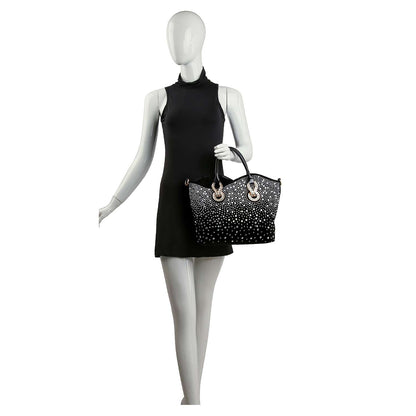 Handbag Express - Rhinestone Ombre Design Elegant Tote