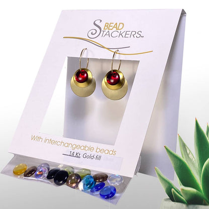Ltmt40G - Dangle Earrings with 9 interchangeable colours.  