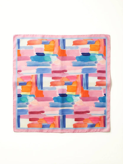Monet – Spring/Summer Silk-Feel Abstract Square Scarf