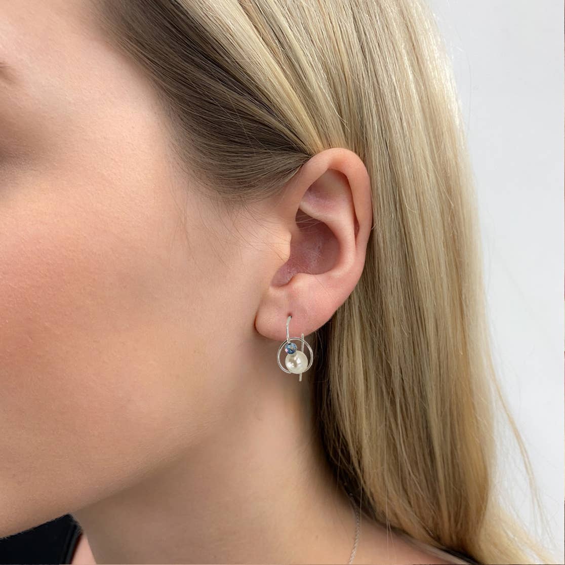 CRYPL36 - Earrings come with 9 interchangeable colours.