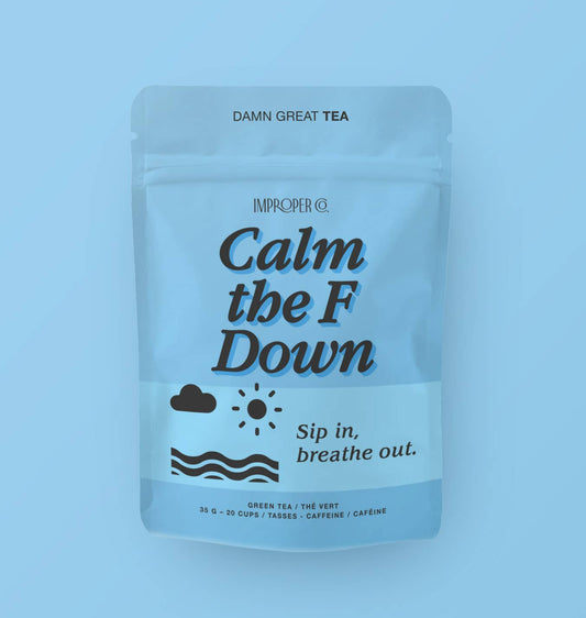 Calm the F Down Green tea, 20 Servings, Functional Tea Blend