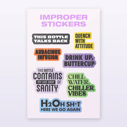 Sassy Bottle/Mug Stickers