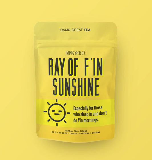 Ray Of F’in Sunshine Herbal tea, 20 Servings, Tea Blend