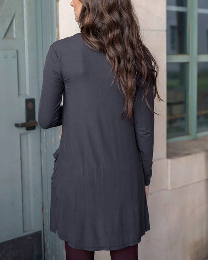 Lightweight Ribbed Cardigan