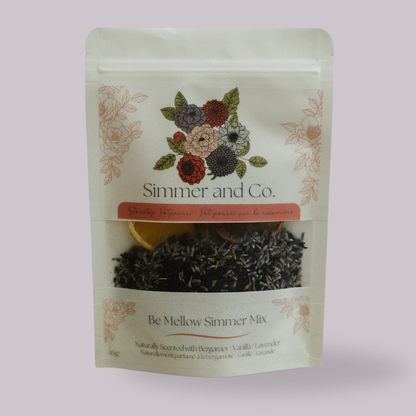 Be Mellow Simmer Pot Mix, Natural Lavender Citrus Aroma