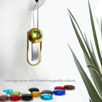 RTSG42 - Earrings come with 9 interchangeable colours.