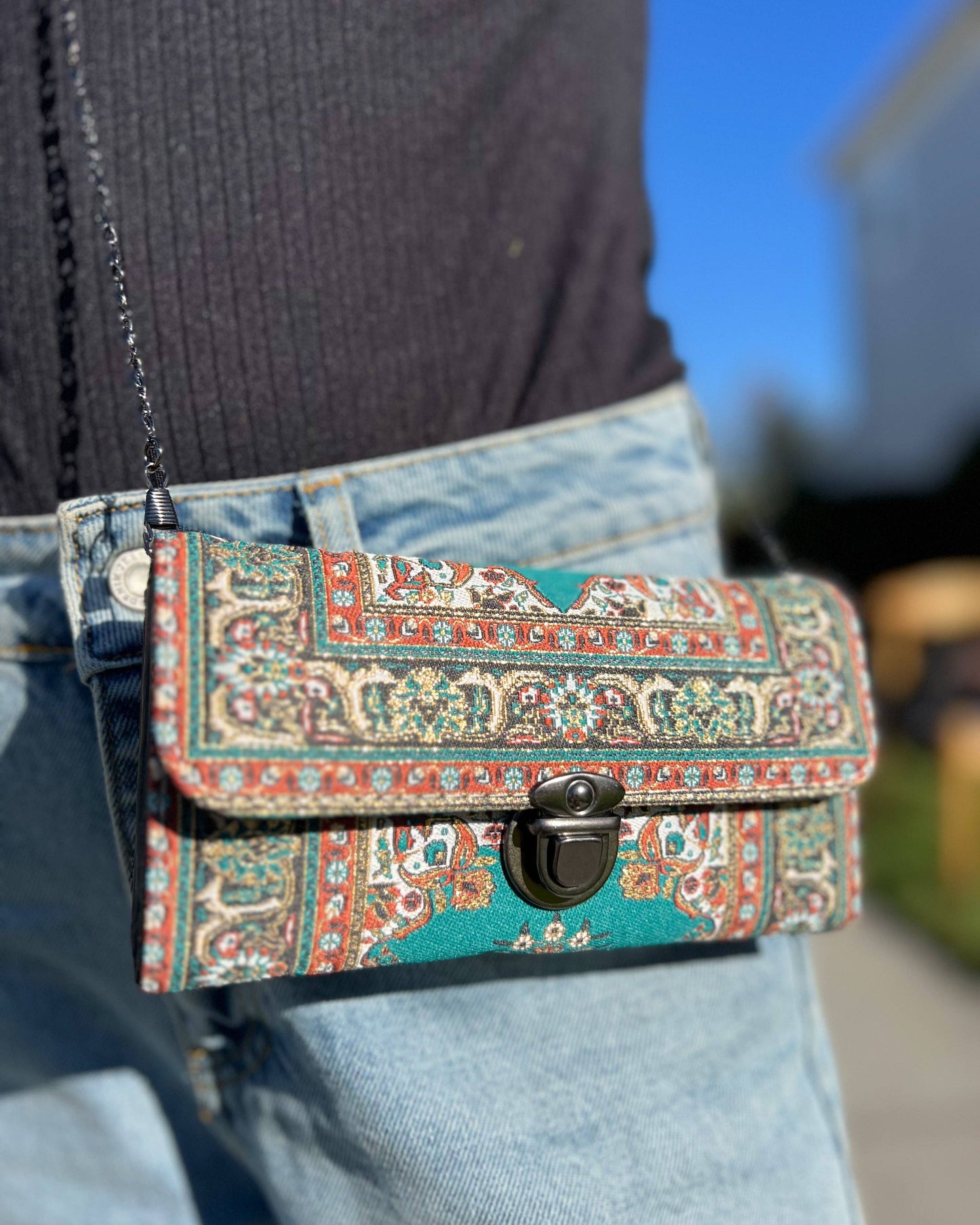 Green Turkish Crossbody Bag