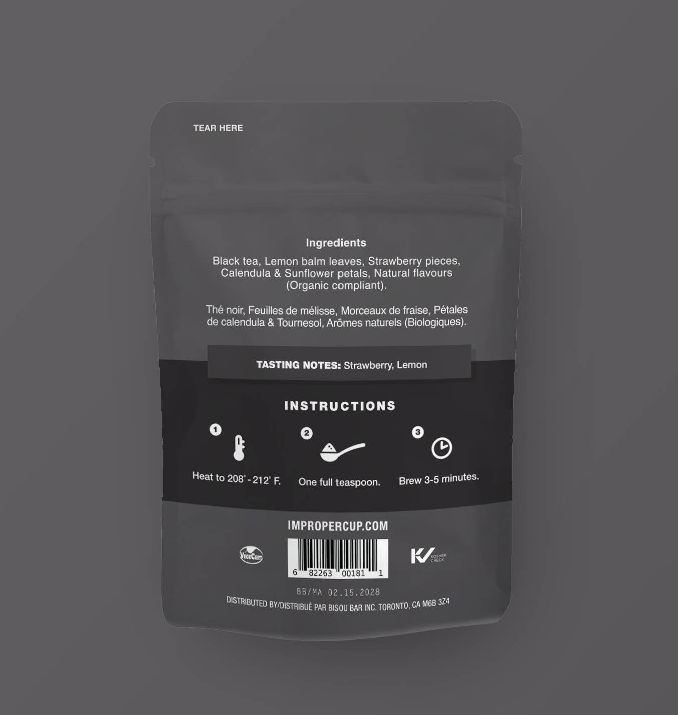 Improper Co. (No duties | Ships from CAN/USA) - Fuck Off! Black tea, 20 Servings, Flavoured Tea Blend