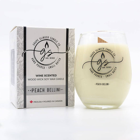 Peach Bellini | Wood Wick Candle