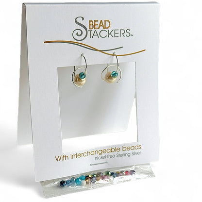CRYPL36 - Earrings come with 9 interchangeable colours.