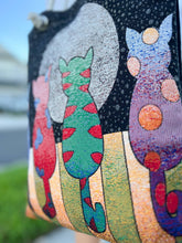 Load image into Gallery viewer, Cats in The Moonlight Tote Bag
