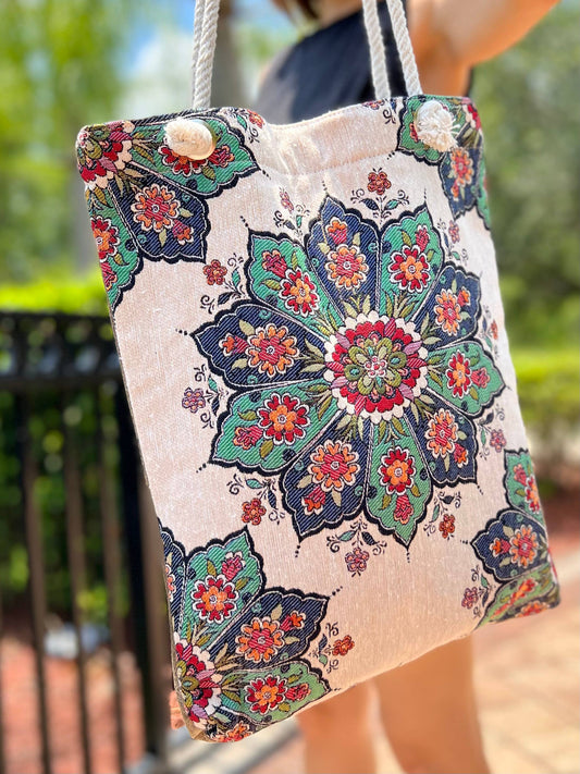 Star Boho Tote Bag
