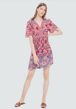 Load image into Gallery viewer, Ruffle Sleeve Jacquard Mini Dress PLUS
