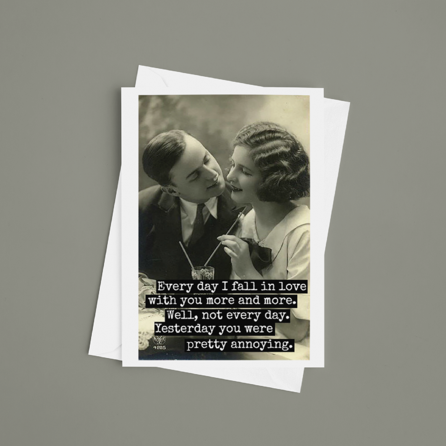 Raven's Rest Studio - Funny Greeting Card. Every Day I Fall In Love With You...