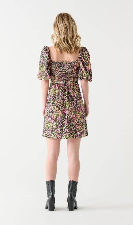 Puff Sleeve Mini Dress