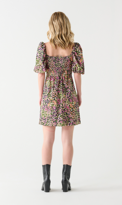 Puff Sleeve Mini Dress