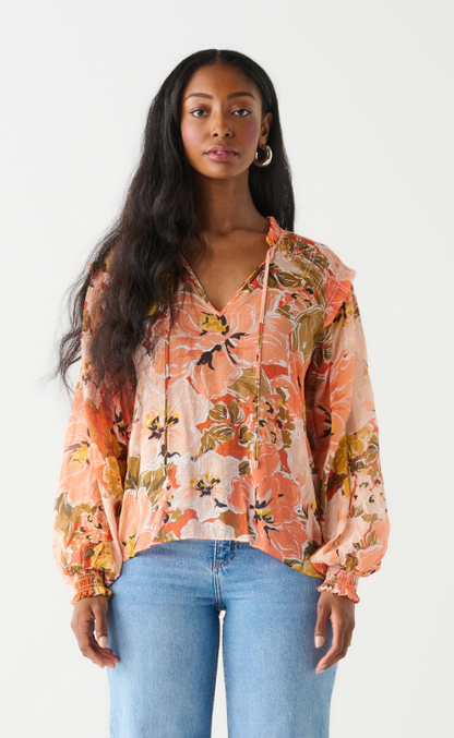 Smocked Shoulder Blouse SALE