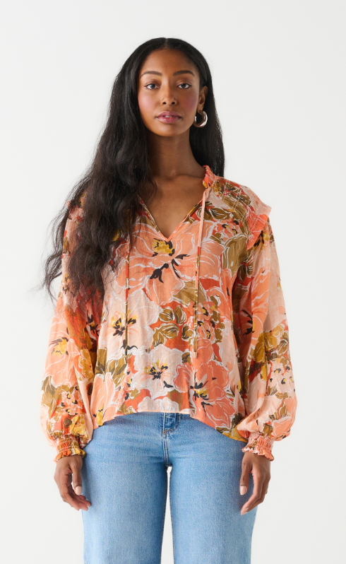 Smocked Shoulder Blouse SALE