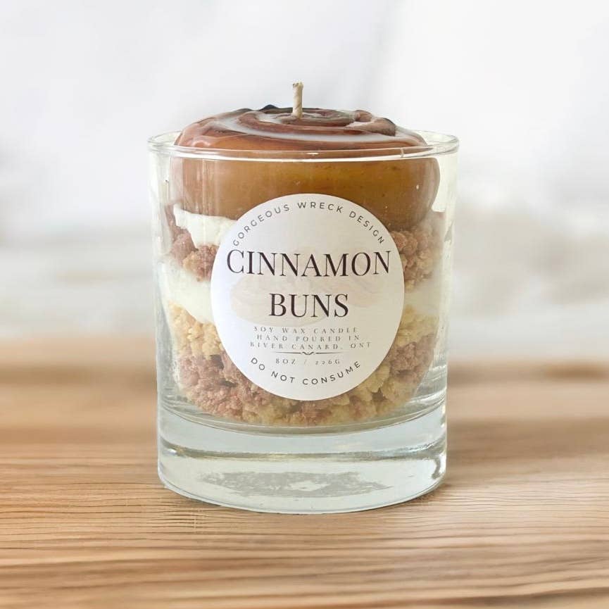 Cinnamon Bun Dessert Candle