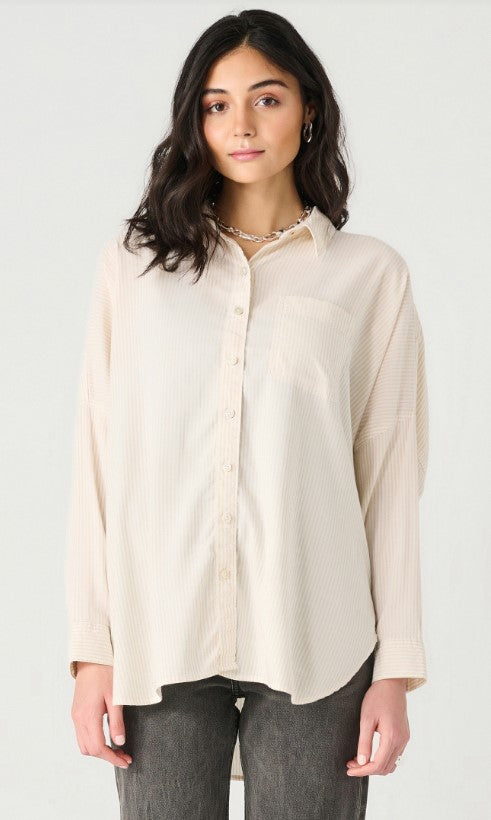 Oversized Button Front Shirt