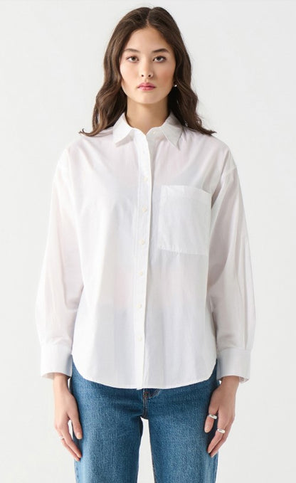 Poplin Button Front Shirt SALE