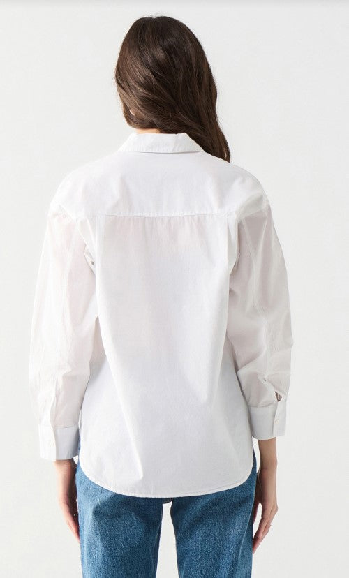 Poplin Button Front Shirt SALE