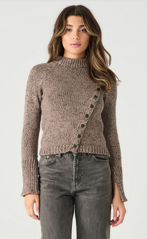 Asymetrical Button Sweater SALE