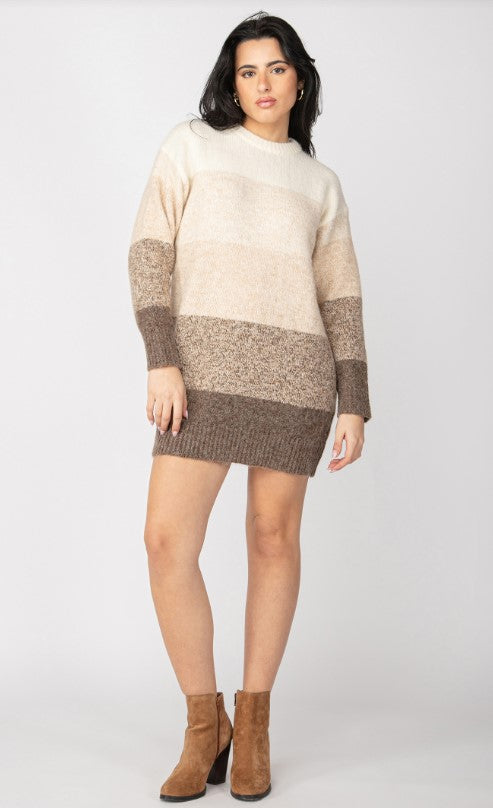 Colourblock Sweater Dress