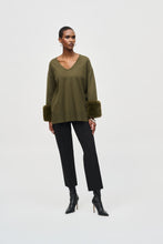 Load image into Gallery viewer, Heavy Knit Straight Pull-On Pants 243049F25
