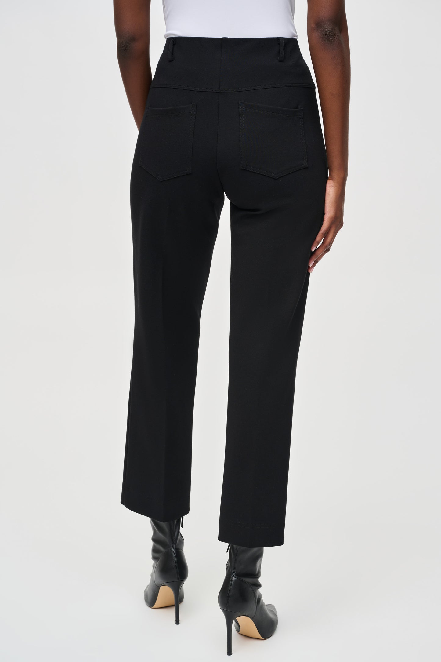 Heavy Knit Straight Pull-On Pants 243049F25