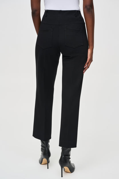 Heavy Knit Straight Pull-On Pants 243049F25