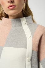 Load image into Gallery viewer, Plaid Jacquard Sweater Knit Top
