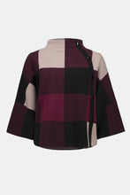 Load image into Gallery viewer, Plaid Jacquard Sweater Knit Top
