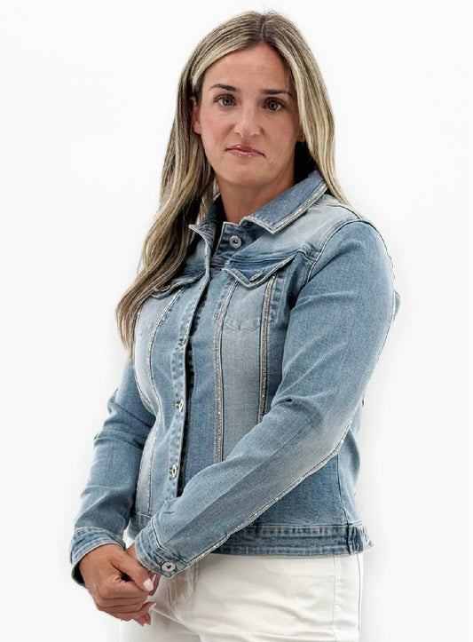 Ladies Bling Denim Jacket