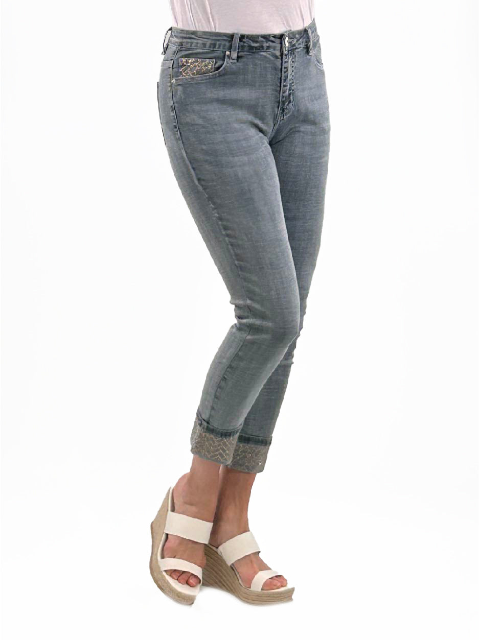 Wide Cuff Denim