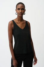 Load image into Gallery viewer, Metallic Knitted Camisole with Rhinestones 252915F25
