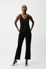 Load image into Gallery viewer, Metallic Knitted Camisole with Rhinestones 252915F25
