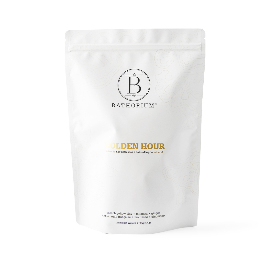 Bathorium - Back Bar Mud Mineral Soak 2kg - Golden Hour (Bulk Bag)