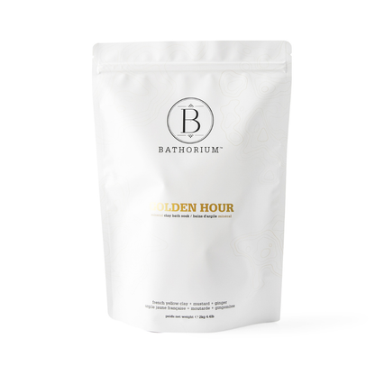 Bathorium - Back Bar Mud Mineral Soak 2kg - Golden Hour (Bulk Bag)