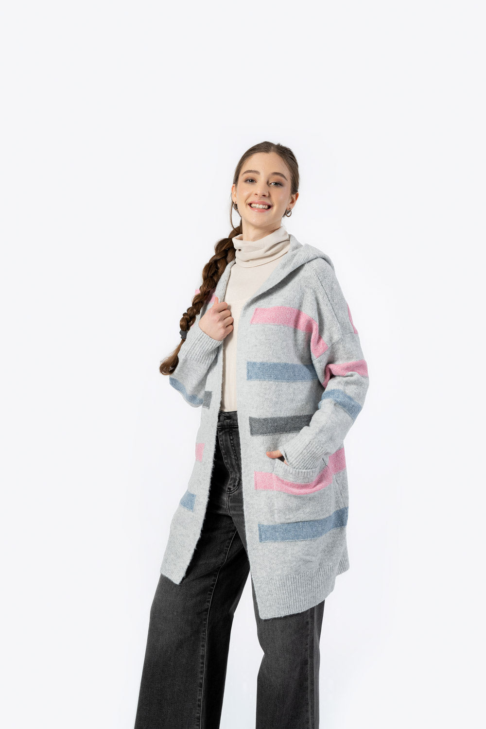 Jennifer Knit Cardi w/Hood