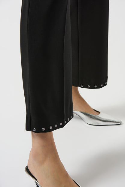 Silky Knit Wide-Leg Pull-On Pants 253192